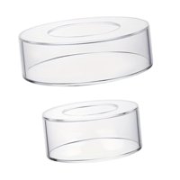 Magideal - Caja De Exhibición De Pastel De Pastel De Pastel Transparente Cilindro De Exhibición De Cilindro Transparente Decorativo Flylable Decoración De Sumini