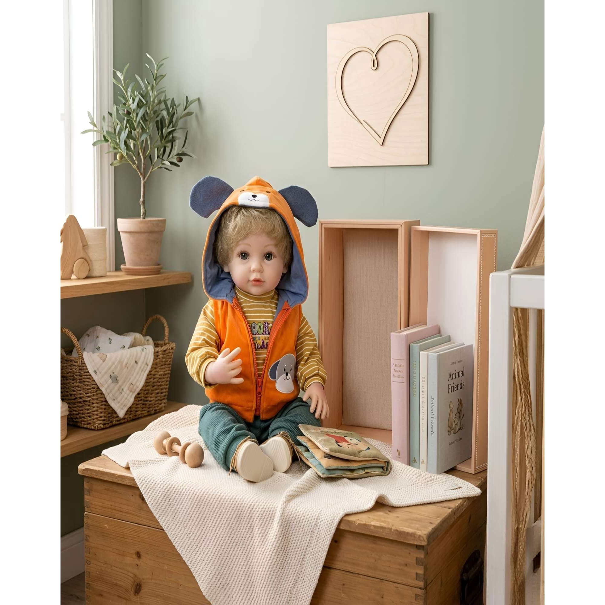 Myl Todo Hogar - Bebé Reborn Muñeco Realista Con Accesorios Y Ropa De Tela Suave 55 Cm
