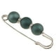 thumbnail image 2 of abs perlas rhinestone espaciador perlas seguridad pin broche clip bufanda sombrero verde, 2 of 5