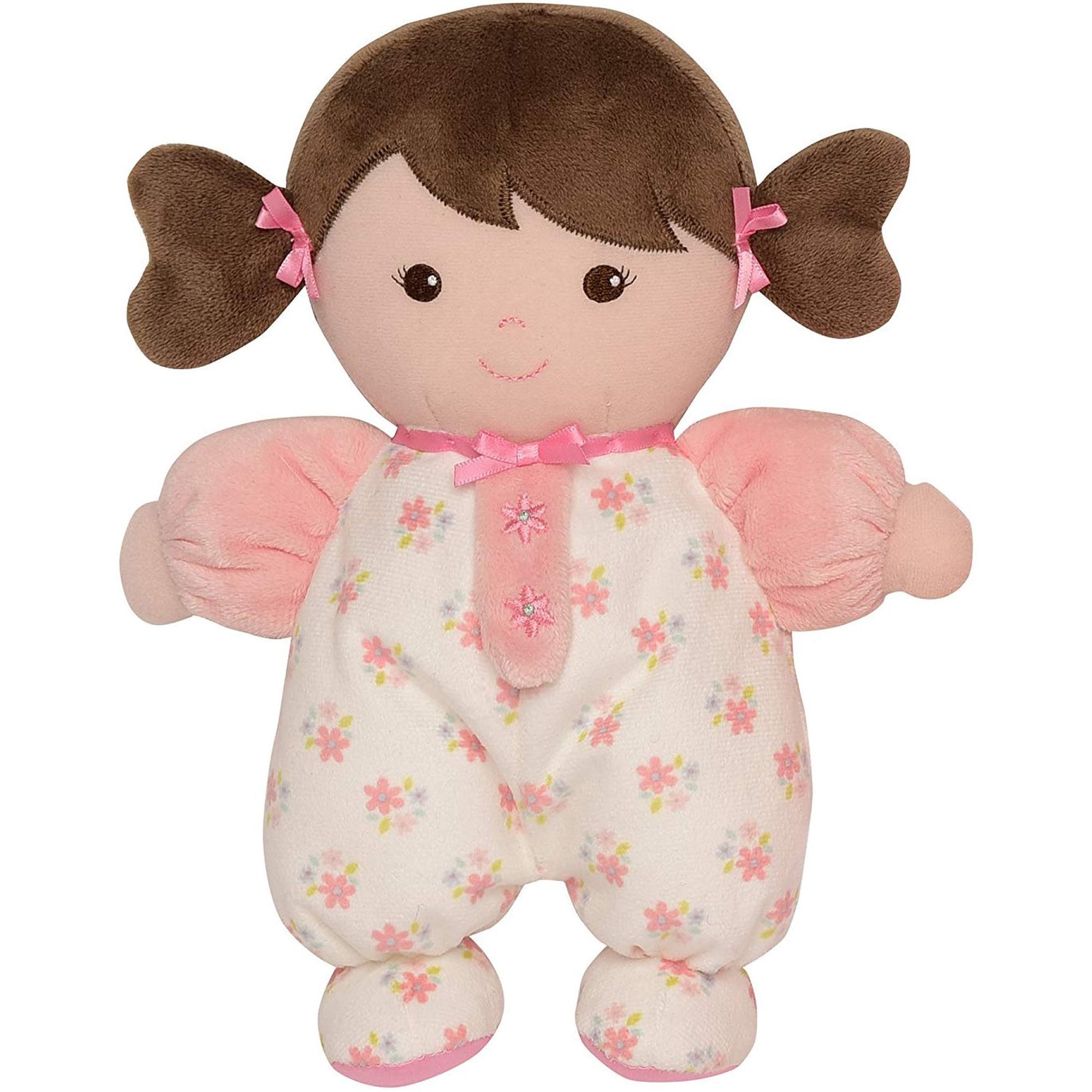 Baby Starters - Muñeca De Peluche Para Bebés Olivia, Morena, Con Sonajero, 23 Cm