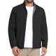 thumbnail image 1 of CHAQUETA DE NEGOCIOS INSPIRE CHIC para Hombres con Cuello Alto Forrado y Cremallera Completa Chaqueta Formal de Golf M Negro, 1 of 6