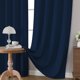 thumbnail image 5 of Cortinas Opacas Joydeco Aislantes Térmicas Azul Marino de 274 cm, 5 of 9