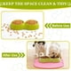 thumbnail image 5 of Uxcell Alfombrilla para Comida de Gato, 17x10 Pulgadas Alfombrilla de Alimentación para Mascotas de Silicona Antideslizante con Forma de Gato Impermeable (Púrpura), 5 of 7