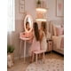 thumbnail image 3 of Tocador Infantil con Espejo LED, Cajones y Taburete - Rosa Nórdico, 3 of 6