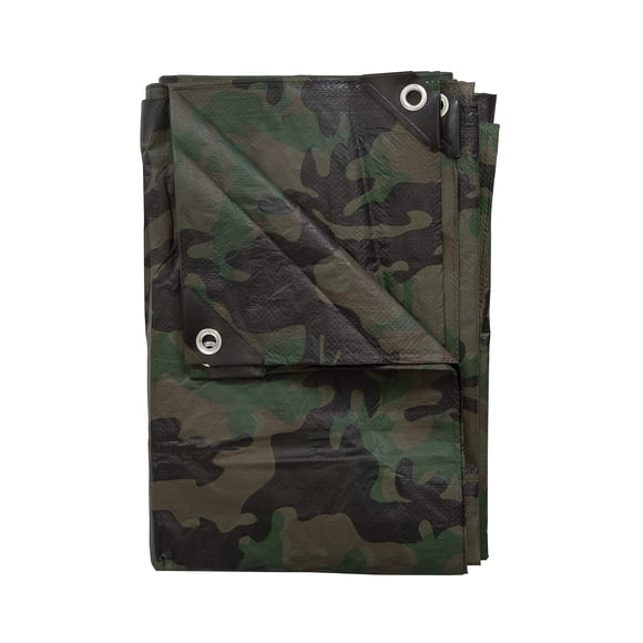 Tarp Stansport Rip Stop, camuflaje verde, 180 cm x 240 cm