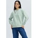 thumbnail image 1 of Polerón Mujer Oversize Bordado Verde Agua, 1 of 4