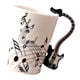 thumbnail image 2 of taza de cerámica taza de café instrumento taza regalo creativo negro guitarra 1, 2 of 3