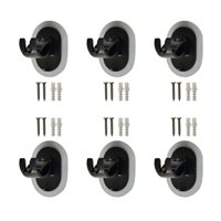 Magideal - 6 Piezas Soportes Para Barras De Cortinas, Soportes Para Barras De Cortinas, Perchas Para Barras De Cortinas, Ganchos Para Barras De Cortinas Para El