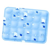 Magideal - Alfombrilla De Refrigeración Para Perros, Cojín De Refrigeración, Cama Para Cachorros, Lavable, Cómoda Manta Para Mascotas, Cama Plegable Para Perros, , Azul Claro, 50Cmx60Cm