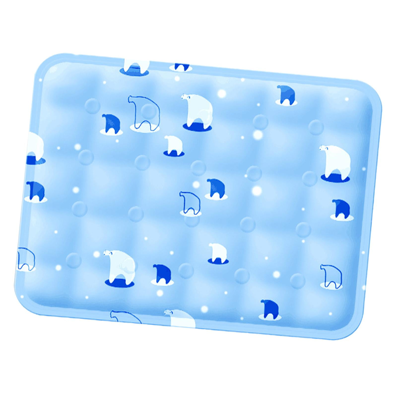 Magideal - Alfombrilla De Refrigeración Para Perros, Cojín De Refrigeración, Cama Para Cachorros, Lavable, Cómoda Manta Para Mascotas, Cama Plegable Para Perros, , Azul Claro, 50cmx60cm