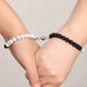 thumbnail image 4 of Par Pulseras unisex parejas con ónix y howlita e imán, 4 of 6