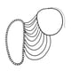 thumbnail image 1 of Gargantilla Collar Hombro Borla Cadena Para Accesorio De Ropa Collar Grueso, 1 of 5