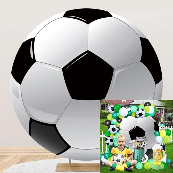 Fondo decorativo redondo de fútbol de 2 m – Jditngp