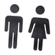 thumbnail image 2 of Señalización De Baños Para Hombres Y Mujeres, Reutilizable Para Negocios, Lugares Públicos, Restaurantes, 2 of 5
