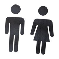 Magideal - Señalización De Baño Para Hombres Y Mujeres, Indicador De Recordatorio De Inodoro, Señales Genéricas Prácticas Para Puertas De Baño Para Oficinas, Hot