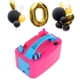 thumbnail image 2 of Inflador de globos eléctrico, bomba de globos de cumpleaños, dos boquillas, ventilador portátil de 600 W, color rosa y rojo, 2 of 6