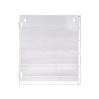 Magideal - Vitrina De Acrílico Caja De Almacenamiento Protectora Con Puerta Transparente Estante De Exhibición De 5 Niveles Soporte De Exhibición Para Mini Muñec Blanco
