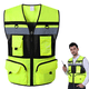 thumbnail image 1 of Chaleco Geólogo Amarillo Minero Minería Bolsillos Seguridad, 1 of 6