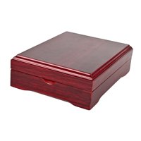 Ioensy - Caja De Almacenamiento De Caja De Exhibición De Madera Moderna Durable Para Escritorio 12Cmx16Cmx3.5Cm