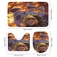 thumbnail image 3 of Jefe en pañales niña blanca-theme 4-Piece Shower Curtain Set with Rugs, Waterproof Bathroom Decor Set Includes Bath Mat, U-Shaped Rug, Toilet Lid Cover and Curtain with Hooks, 3 of 6