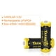 thumbnail image 4 of Batería recargable TRENDBOX 14430, 3,2 V, 450 mAh, LiFePO4, paquete de 8, 4 of 6