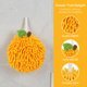 thumbnail image 3 of REGALWOVEN Toallas de Mano de Bola de Chenilla Suave Absorbente y Esponjosa, Toalla Decorativa Peluda con Gancho para Pared para Baño (6 x 6 Pulgadas) Naranja 2 Piezas, 3 of 7