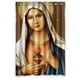 thumbnail image 1 of Cortina de ducha con diseño de la Virgen María, juego de cortinas de baño con ganchos, tamaño 48 x 72 pulgadas, 1 of 3