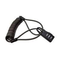 Magideal - Candado De Combinación Con Candado Para Casco De Motocicleta, Candado De De Acero Multiusos Portátil, Candado De De Alambre Para Maleta, Negro