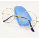thumbnail image 5 of Gafas de Papá Noel para cosplay de anciano, montura redonda dorada, lentes transparentes (talla única para adultos), 5 of 6
