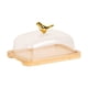 thumbnail image 5 of Soporte De Madera Para Tartas Con Tapa, Mantequillera, Plato Para Tartas, Para Fiestas, Cocinas, Neveras, Color Marrón Claro, 5 of 5