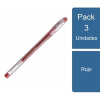 Pilot - Pack 3 Lápiz Gel G-1 0.7 Rojo