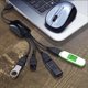 thumbnail image 4 of Hub mini flexible USB 2.0 de 4 puertos eForCity para PS3, Xbox y PC, 4 of 4