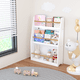 thumbnail image 1 of 3 Tier Kids Book Shelf,Kids Book Rack, Helps Keep Bedrooms, Playrooms, and Classrooms Organized,White, 1 of 3