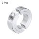 thumbnail image 3 of 2 Paquetes de Abrazadera de Eje de Doble División con Abrazadera, Collar de Sujeción de Dos Piezas de 1" de Diámetro, 1-3/4" de Diámetro Exterior, 1/2" de Grosor, Aluminio, 3 of 6