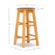 thumbnail image 2 of Taburete Linon Natural con asiento redondo de 24 pulgadas, 2 of 9