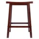thumbnail image 2 of Taburete Winsome Satori con asiento de sillín, 24 cm, madera de nogal, 2 of 9
