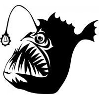Rienda Libre Graphics - Decomural Angler Fish Under The Sea Ws-32700