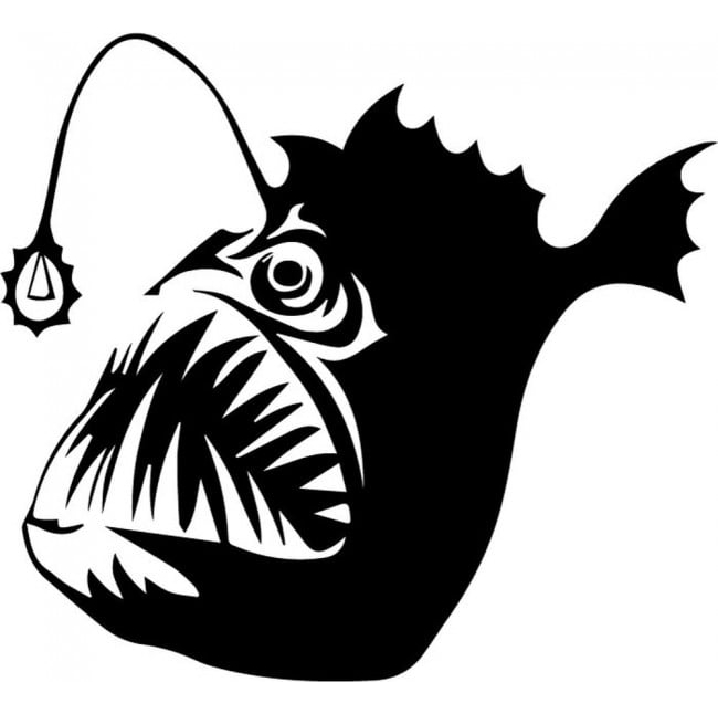 Rienda Libre Graphics - Decomural Angler Fish Under The Sea Ws-32700