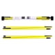 thumbnail image 2 of Palos de alineación para golf de 2 piezas Entrenador de swing para golf Ejercicio de 3 pliegues Entrenamiento para golf de 48'' Lanzamiento para golf portátil - AMARILLO, 2 of 5