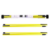 Ioensy - Paquete De 2 Varillas De Alineación De Golf Palos De Entrenamiento De Swing De Golf Equipo De Entrenamiento De Golf Amarillo