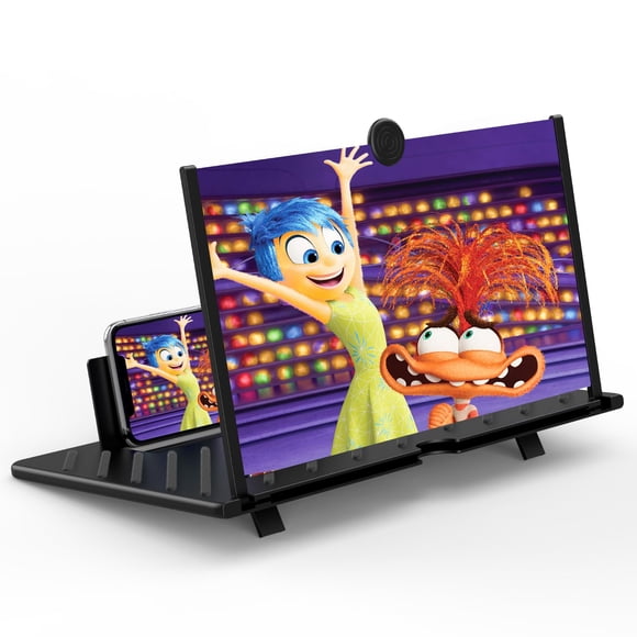 Ampliador de pantalla Fopudy 3D HD de 20 pulgadas para smartphones, color negro