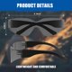 thumbnail image 3 of Gafas de seguridad RUGGED BLUE Diablo Pack 12 lentes grises, 3 of 7