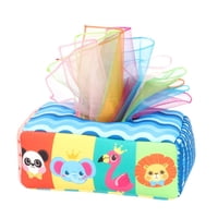 Bothyi - Caja De Pañuelos Para Tirar, Juguete De Tejido Arrugado Montessori Para Bebé De 6 Meses En Adelante