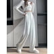 thumbnail image 4 of Pack 3 Pantalone Vestir Tiro Alto,pantalones Pierna Ancha Unicolor, 4 of 7
