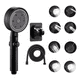 thumbnail image 2 of Kit De Regadera Y Soporte De Manguera, Cromo, Negro, 2 of 3