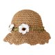 thumbnail image 3 of Sombrero De Paja De Verano Para Ni?os Sombrero De Playa De Verano De Ala Ancha Para Vacaciones Marrón, 3 of 5