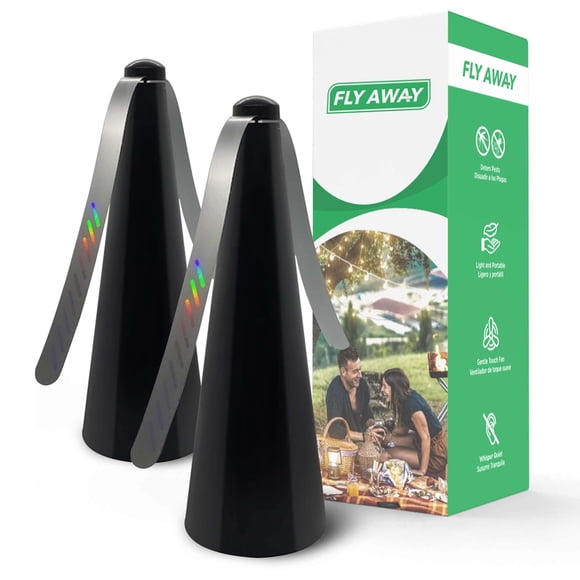 Paquete de 2 ventiladores Fly Away para mesas de uso interior/exterior