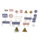 thumbnail image 4 of 18pcs bloque calle tráfico signo playset juguete tráfico conocimiento conocimiento educativo #d, 4 of 5