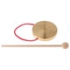 thumbnail image 2 of Platillo De Instrumento Tradicional De Gong De Mano De Metal Con Martillo De Juego Redondo De 10 Cm, 2 of 5