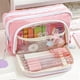 thumbnail image 2 of Pencil Case, Stationery Bag, Pencil Case, Large Capacity And Handheld Pencil Case, Stationery Case, Cosmetic, Portable Gift, Suitable For Office, School, Teenagers, Girls, Boys, Men, Women, Adults, 2 of 4